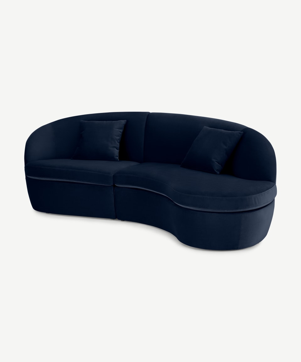 Bohemian Rattan Daybed — Off-white cotton