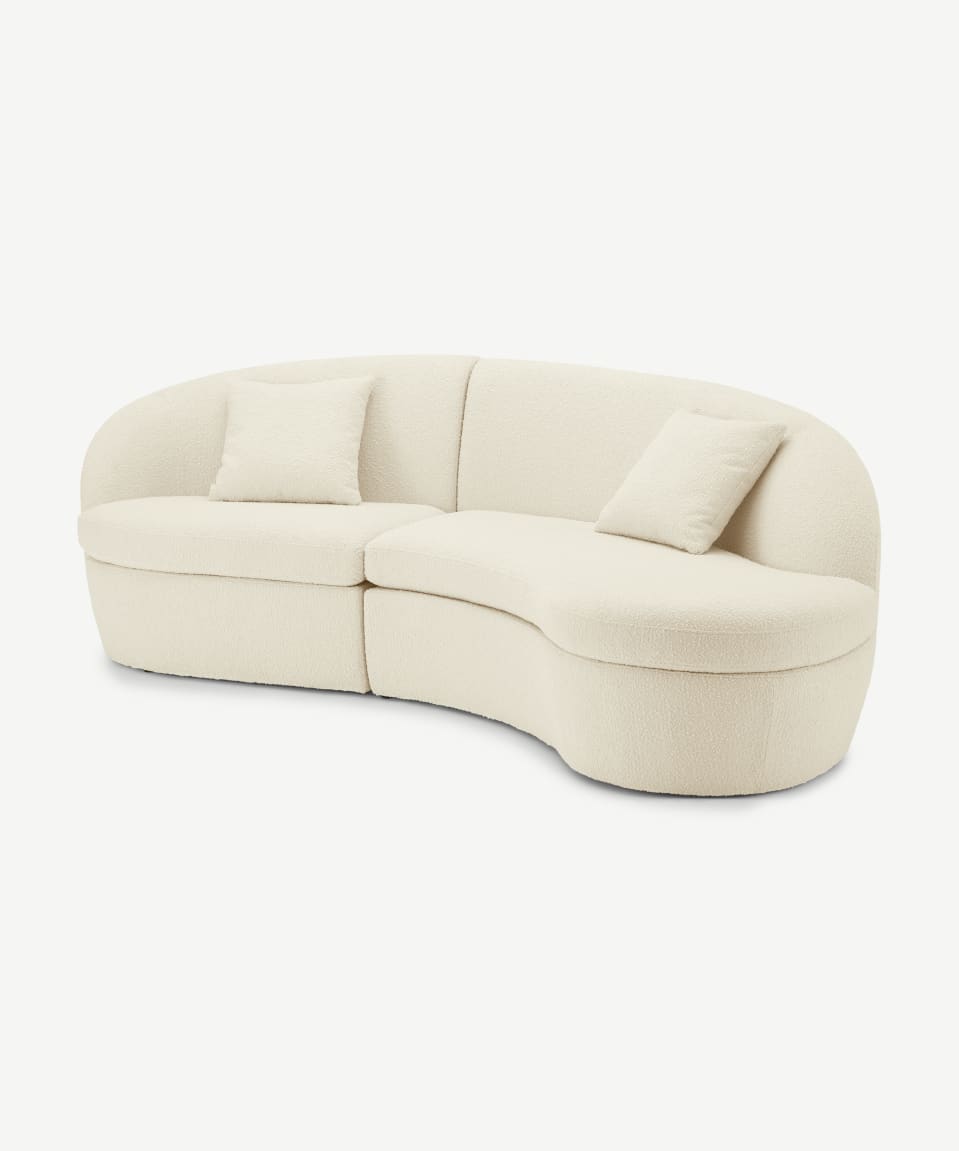 Compact Studio Futon Sofa — Grey linen