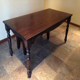 Dark Cherry Solid Wood Dining Table — cherry