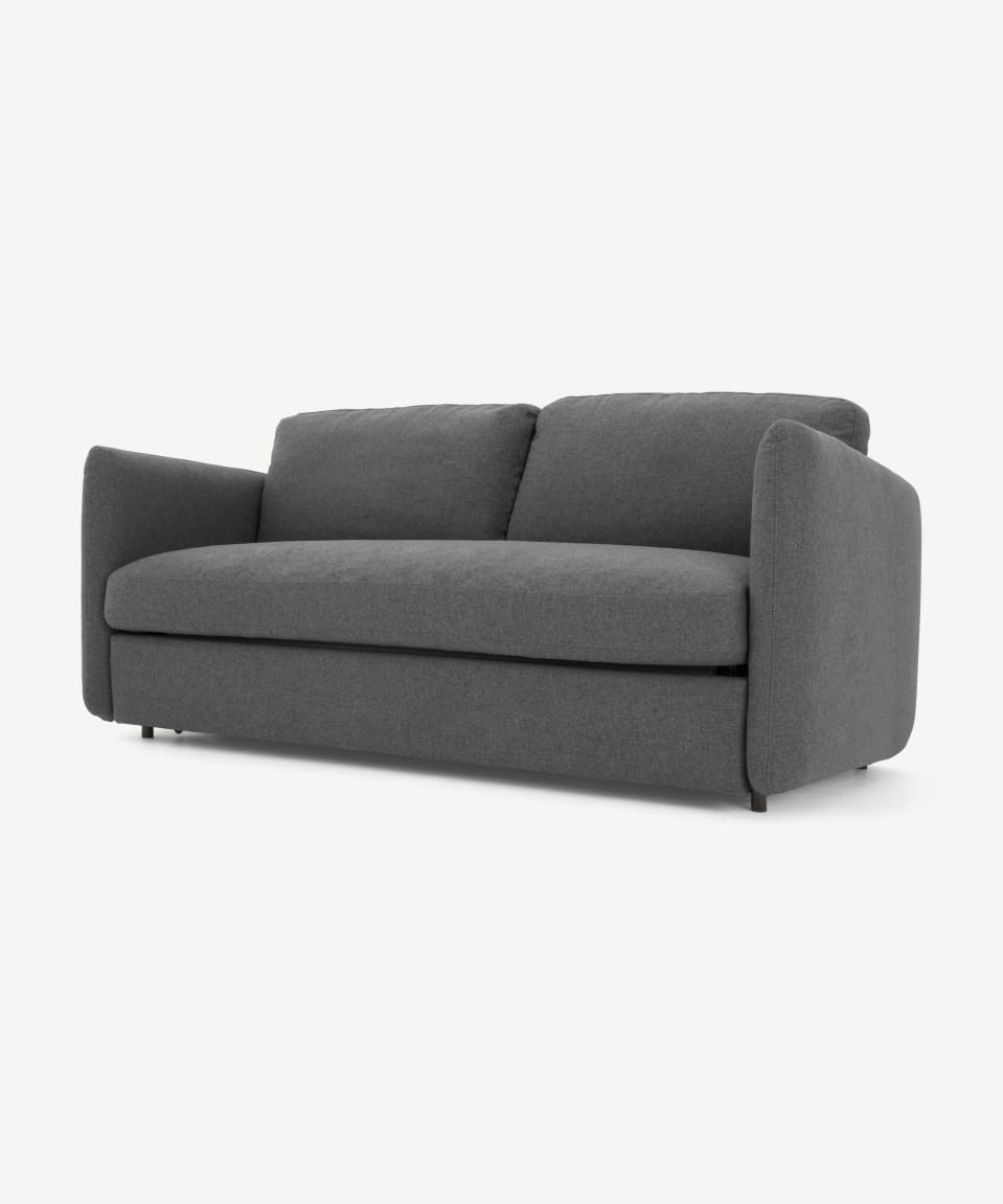 French Country Cottage Settee — Whitewashed oak
