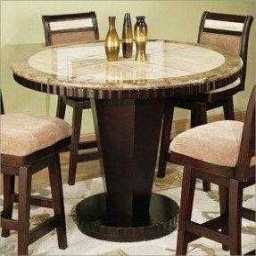 Granite Top Bar-Height Bistro Dining Table — granite