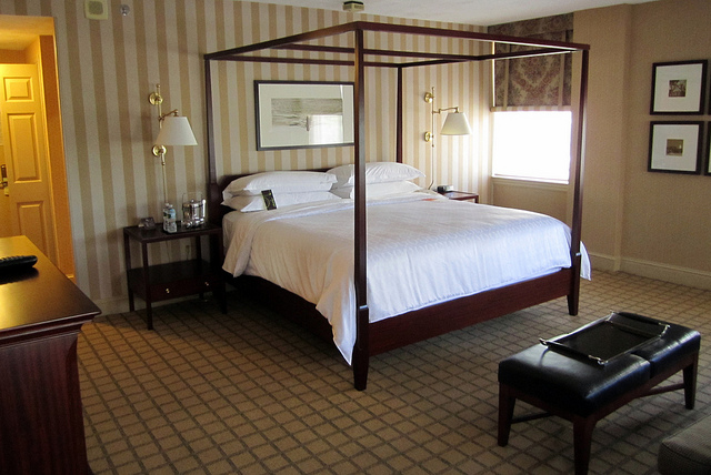 Industrial Iron Frame Bed — Black iron