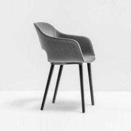Modern Grey Upholstered Dining Chair — Grey