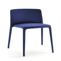 Seamless Blue Fabric Chair — Royal blue knitted fabric